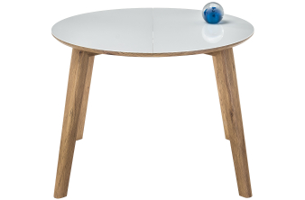 Стеклянный стол Давос 140(200)х80х78 бежевый мрамор