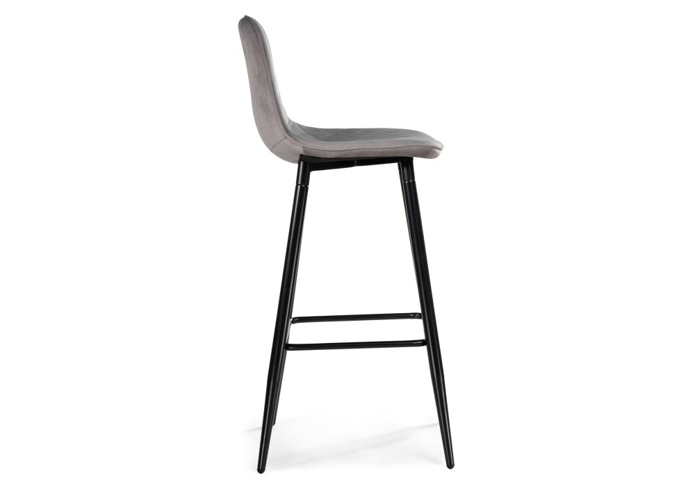 Барный стул Capri light gray / black
