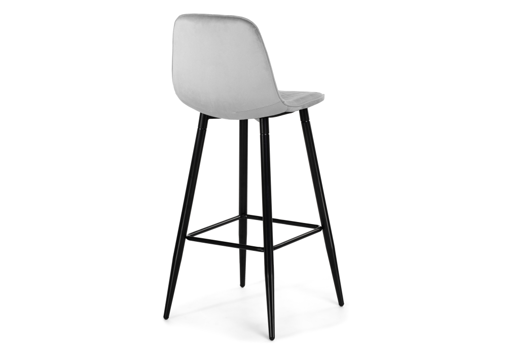 Барный стул Capri light gray / black