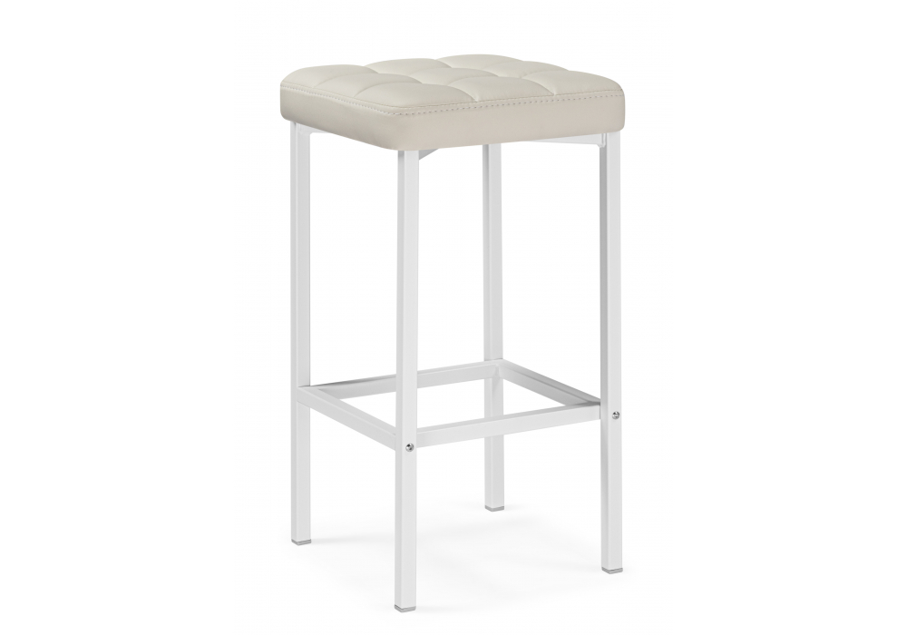 Барный стул Лофт линкольн белый / белый матовый