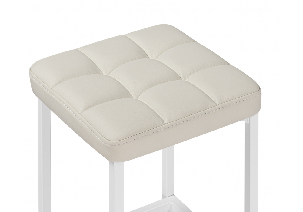 Барный стул Лофт линкольн белый / белый матовый