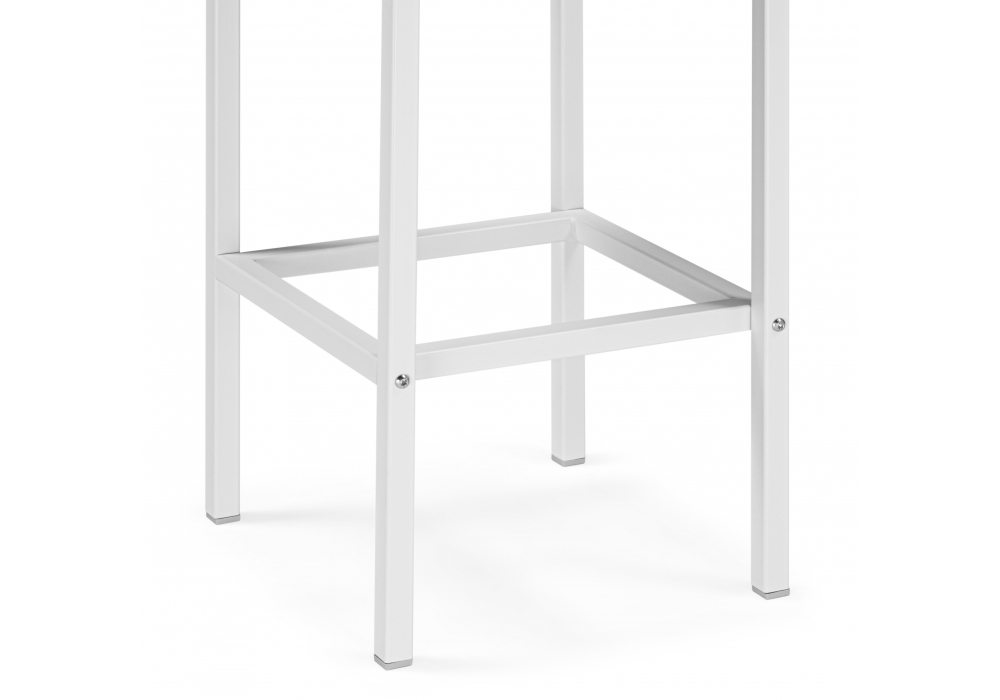 Барный стул Лофт линкольн белый / белый матовый