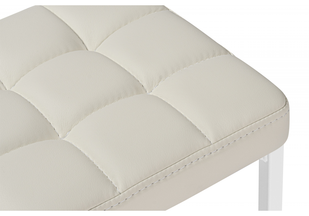 Барный стул Лофт линкольн белый / белый матовый