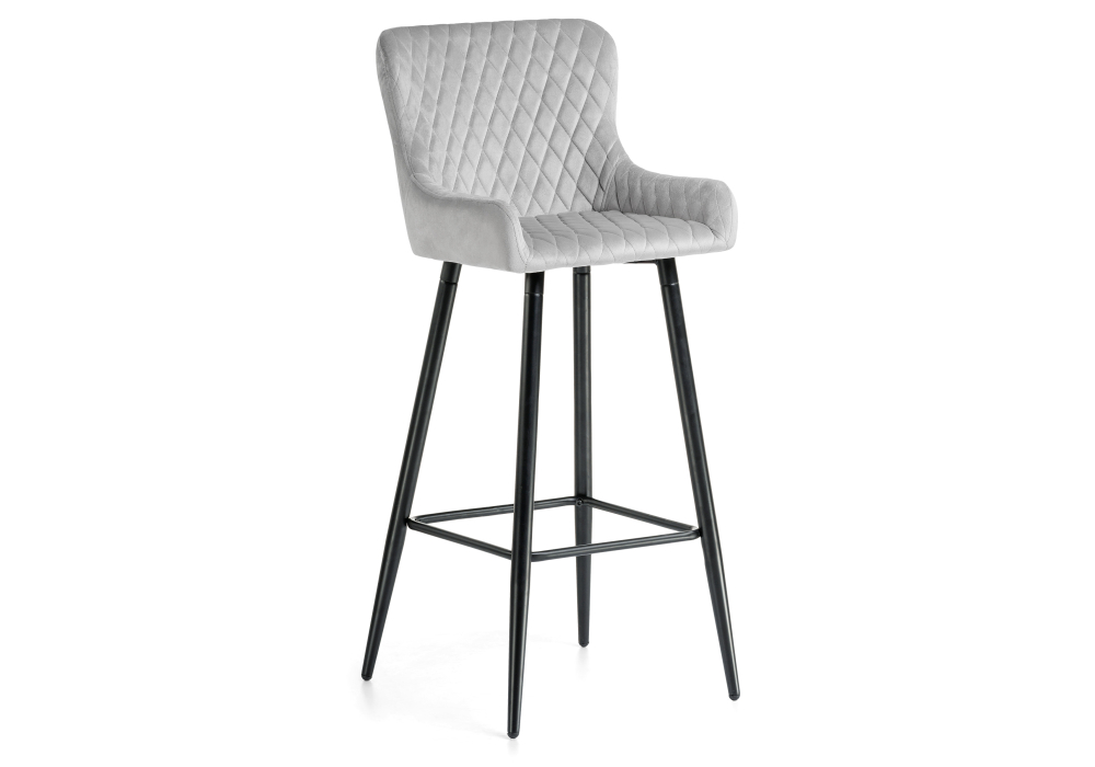Барный стул Mint light gray / black
