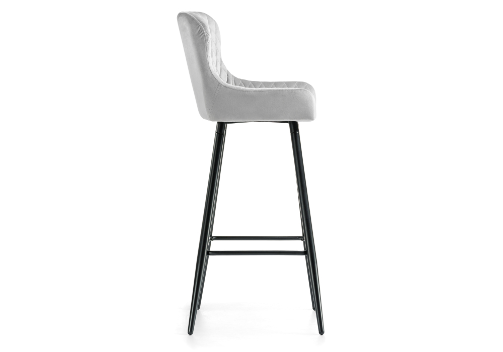 Барный стул Mint light gray / black