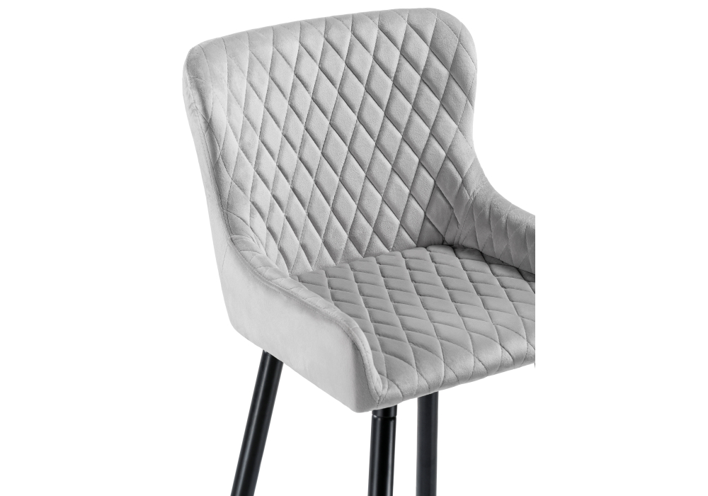 Барный стул Mint light gray / black