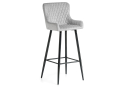Барный стул Mint light gray / black