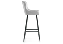 Барный стул Mint light gray / black