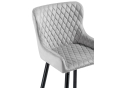 Барный стул Mint light gray / black
