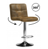 Барный стул Paskal brown / chrome