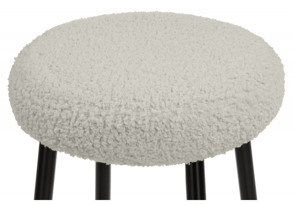 Барный стул Plato white fabric