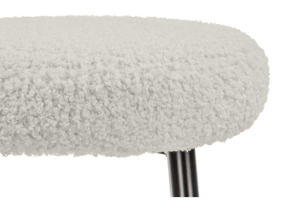 Барный стул Plato white fabric