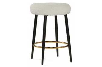 Барный стул Plato white fabric