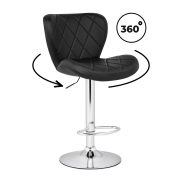 Барный стул Porch black / chrome