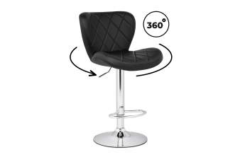 Барный стул Porch black / chrome