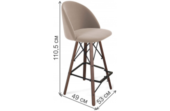Барный стул Porch brown / black
