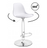 Барный стул Soft white / chrome