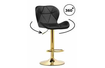 Барный стул Trio black / gold