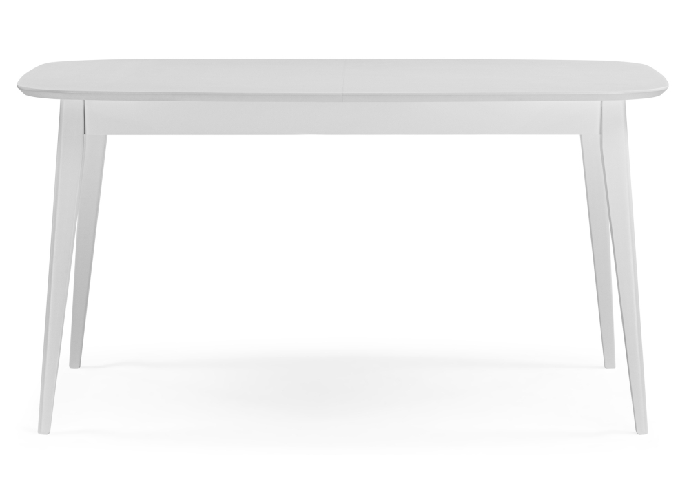 Деревянный стол Адель 145(190)x80 белый матовый