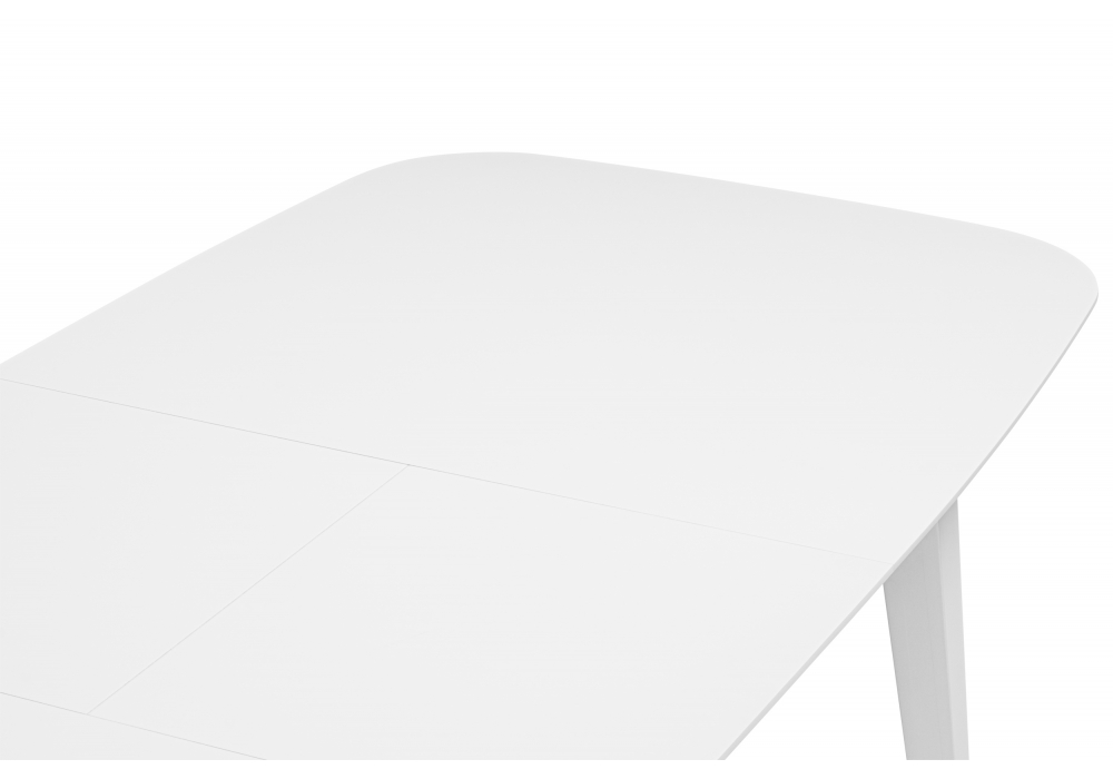 Деревянный стол Адель 145(190)x80 белый матовый