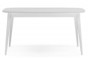 Деревянный стол Адель 145(190)x80 белый матовый