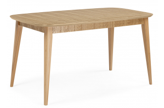 Керамический стол Симмонс 180(260)x90 statuario titan gloss / черный / орех дуб монтана