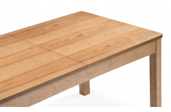 Стеклянный стол Кловис 100(140)х100х76 кианит / белый