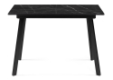 Деревянный стол Агни 110(140)х68х76 файерстоун / черный матовый