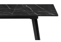 Деревянный стол Агни 110(140)х68х76 файерстоун / черный матовый
