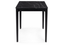 Деревянный стол Айленд 110(155)х68х76 камень пьетра гриджиа черный / черный