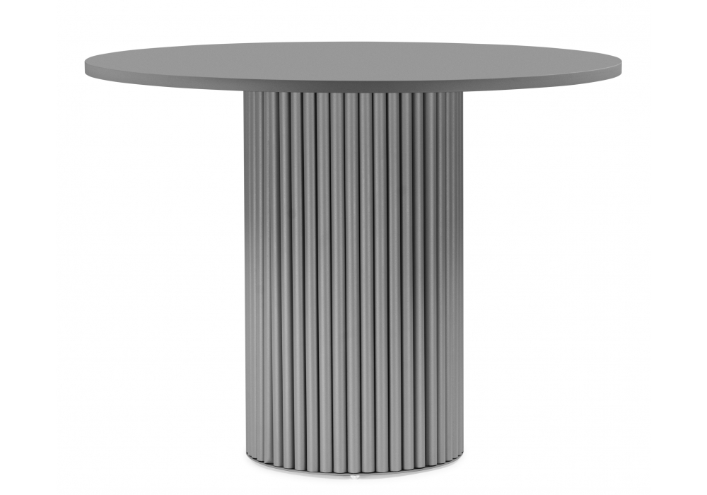 Деревянный стол Барел 100 серый / каркас серый