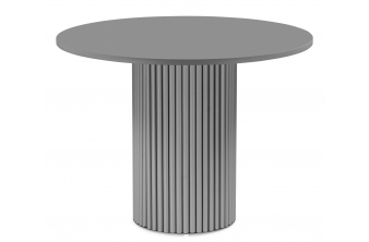 Деревянный стол Барел 100 серый / каркас серый