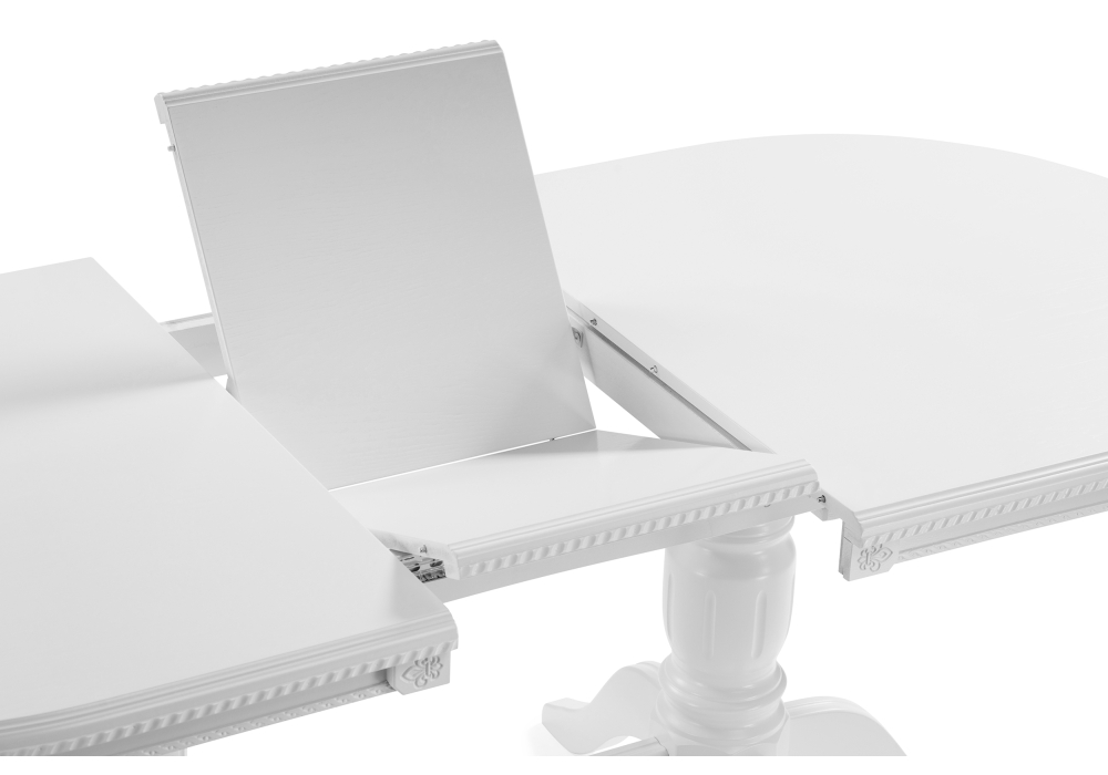 Деревянный стол Эвклаз белый / белый