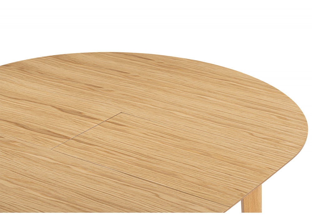 Деревянный стол Форли 100(130)x100 светлое дерево