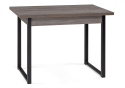Деревянный стол Форли 110(170)х67х77 рошелье / черный матовый