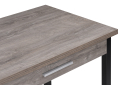 Деревянный стол Ибби 90(128)х64х77 рошелье / черный матовый