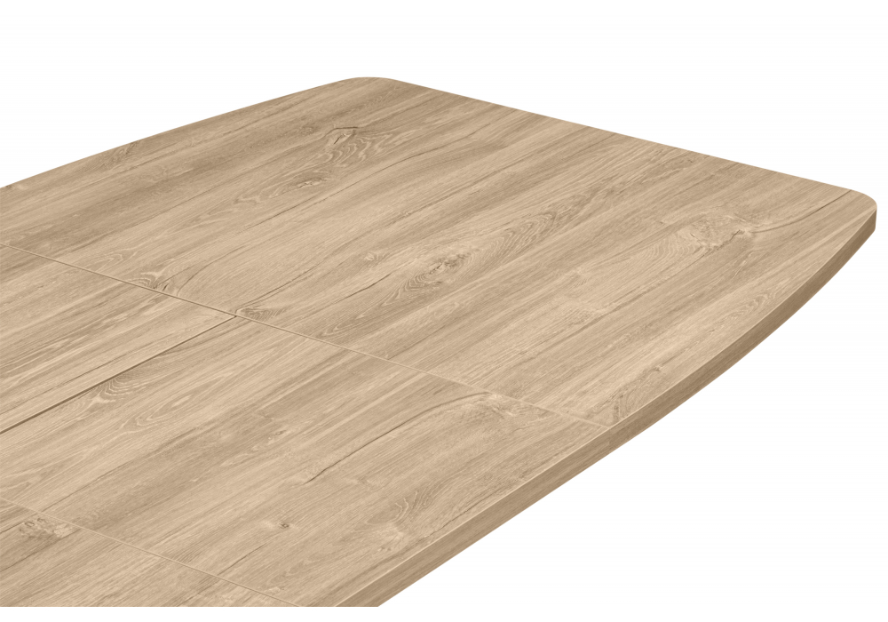 Деревянный стол Индиана 130(170)x80 дуб кунео / черный