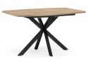 Деревянный стол Индиана 130(170)x80 дуб кунео / черный