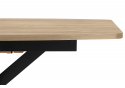 Деревянный стол Индиана 130(170)x80 дуб кунео / черный