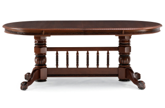 Деревянный стол Кантри 160(240)х107х80 слоновая кость