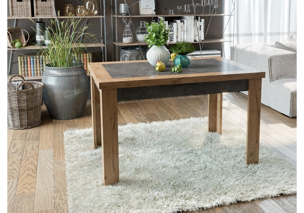 Деревянный стол Хьюстон тип 4 дуб вотан / моод темный