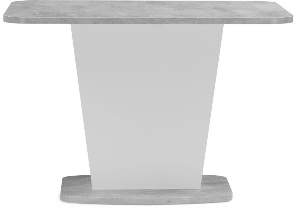 Деревянный стол Комфорт цемент светлый / белый