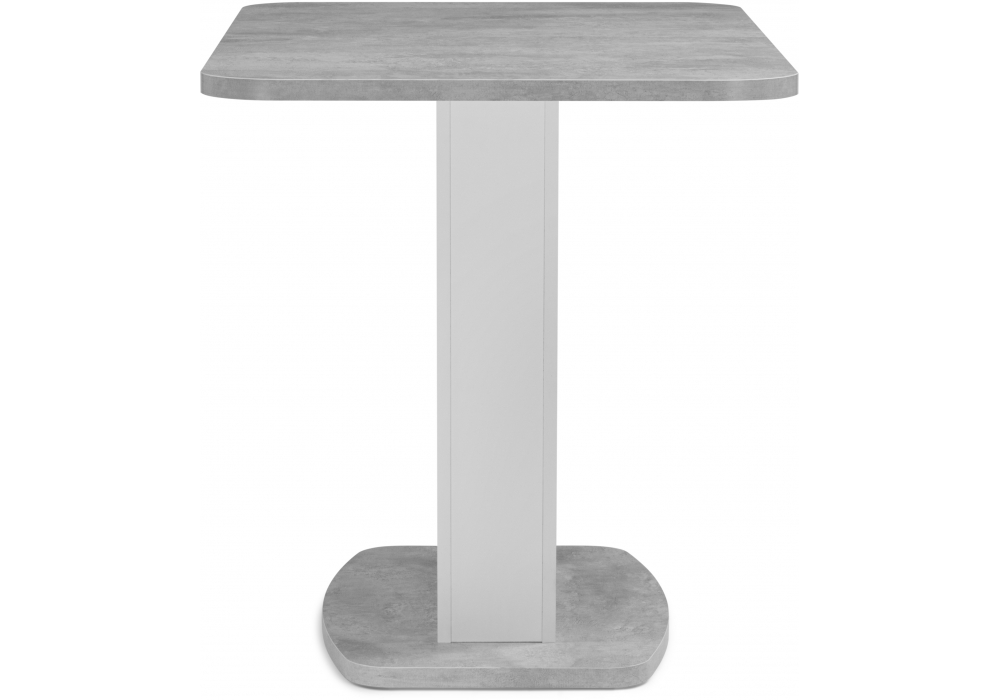 Деревянный стол Комфорт цемент светлый / белый