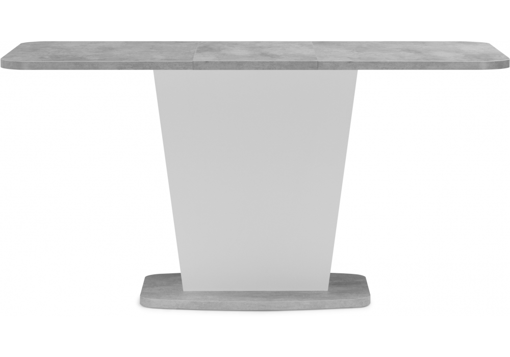 Деревянный стол Комфорт цемент светлый / белый