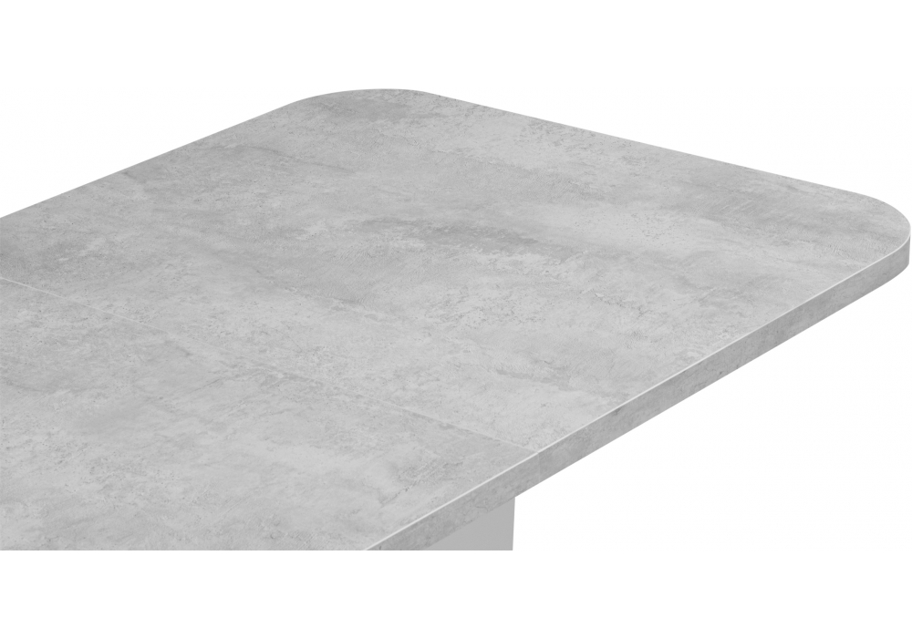 Деревянный стол Комфорт цемент светлый / белый