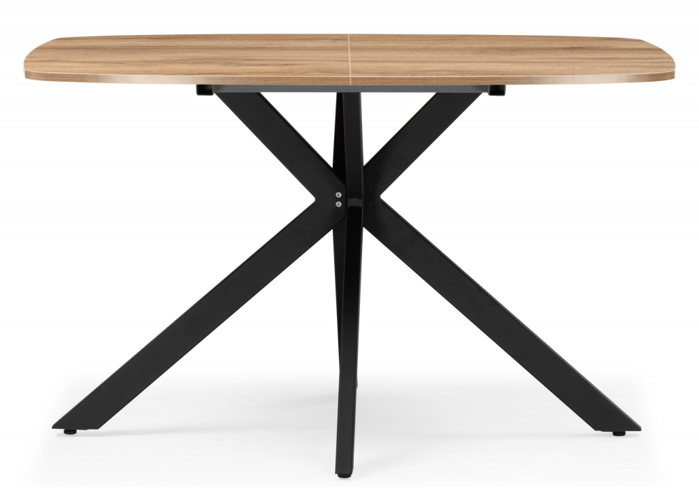 Деревянный стол Кортез 116(160)x77 раздвижной дуб табачный / черный