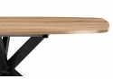 Деревянный стол Кортез 116(160)x77 раздвижной дуб табачный / черный