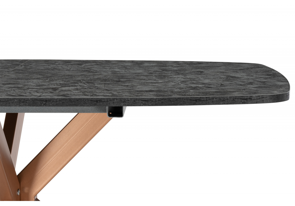 Деревянный стол Кортез 116(160)x77 раздвижной малави / медь