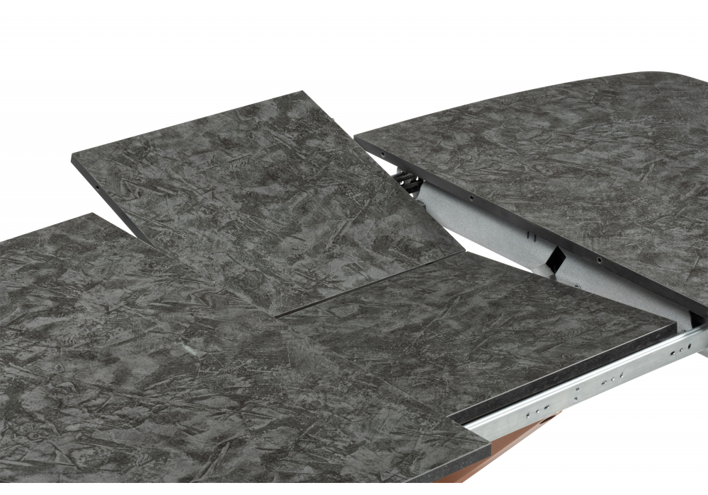 Деревянный стол Кортез 116(160)x77 раздвижной малави / медь