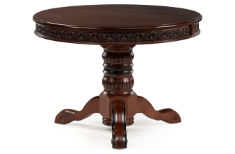 Деревянный стол Коул орех / коричневая патина